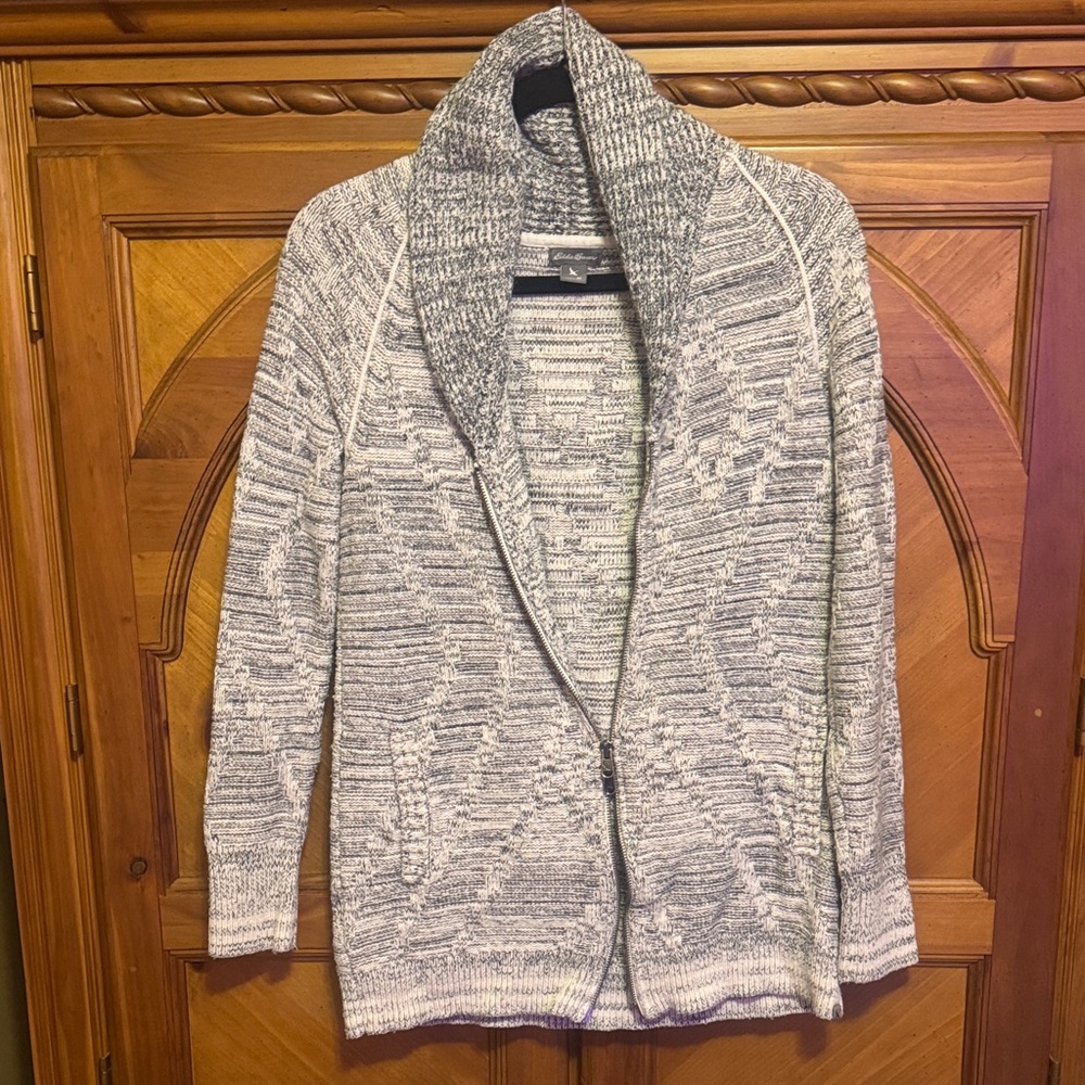 Eddie Bauer Gray Women's Cardigan Sweater